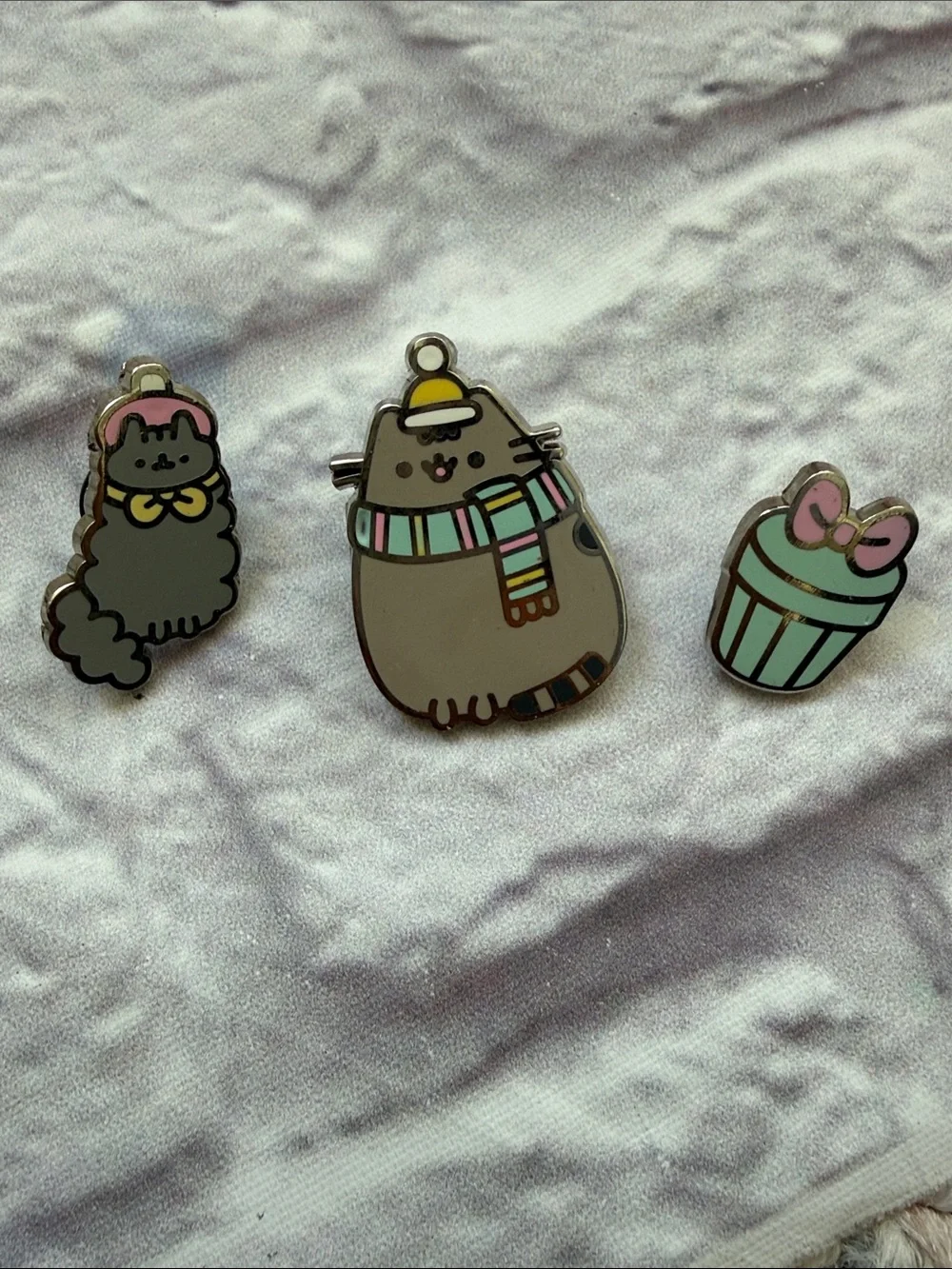 Pusheen set of three pins